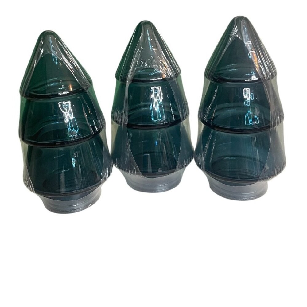 Hollow Mini Glass Christmas Tree Decor